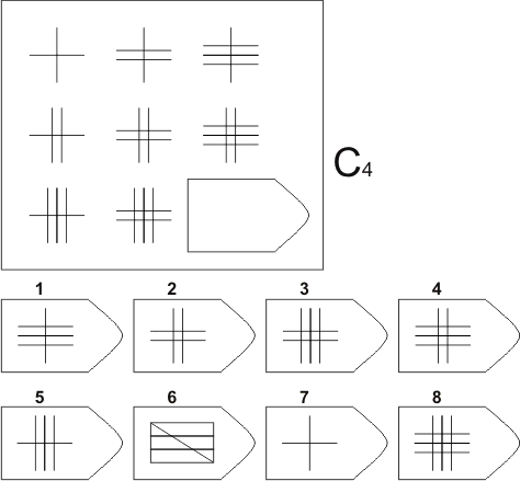 прогрессивные матрицы Равена, серия C, карточка 4